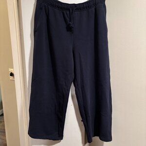 Athleta Heavyweight Terry Mid Rise Pant Navy SZ: XL